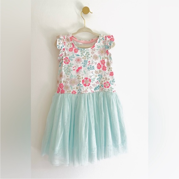 Tommy Bahama Floral and Light Blue Kids Dress - Girls 4T - Picture 8 of 8